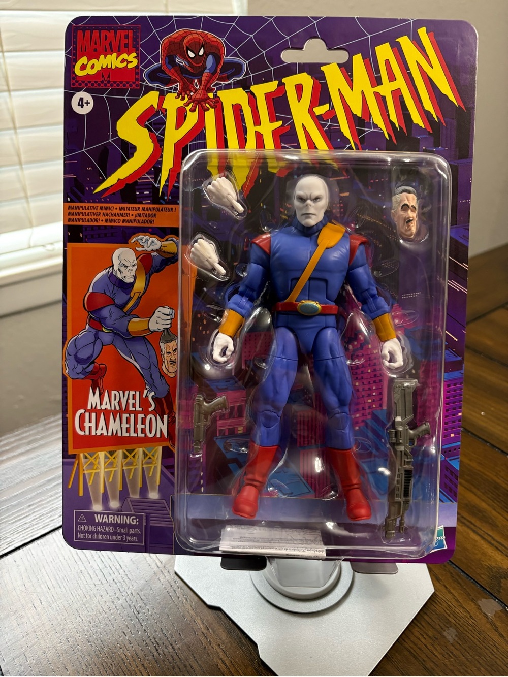 Hasbro Marvel's Chameleon Action Figure - Blue, Red, Yellow, White